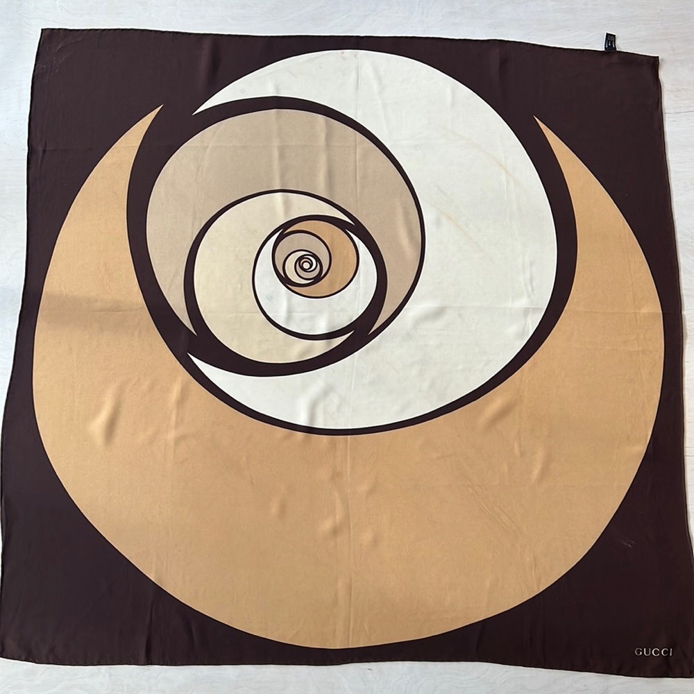 Gucci silk scarf 32 x 32 inches